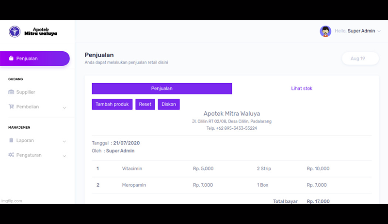 Apotek Point Of Sales